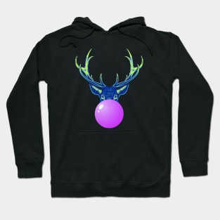 Purple Bubblegum Reindeer Hoodie